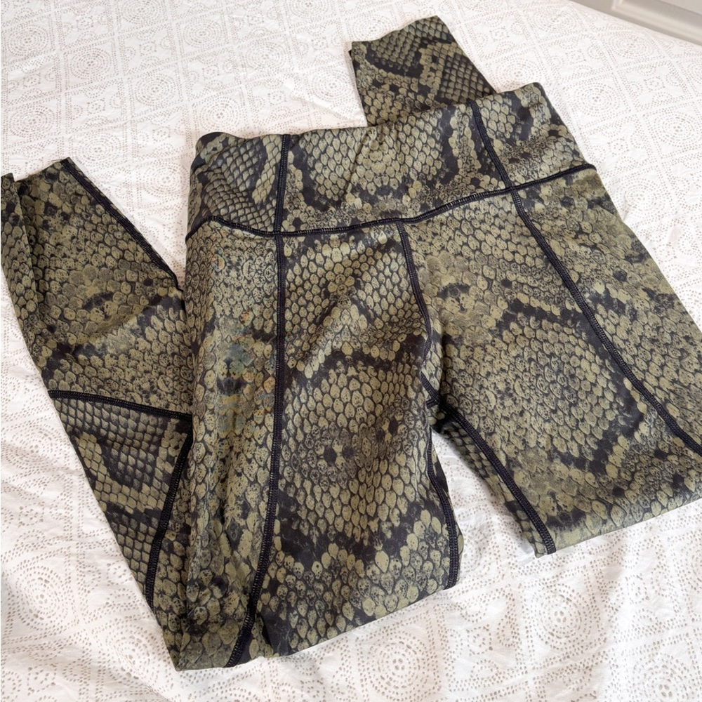 Varley Snake Print Leggings